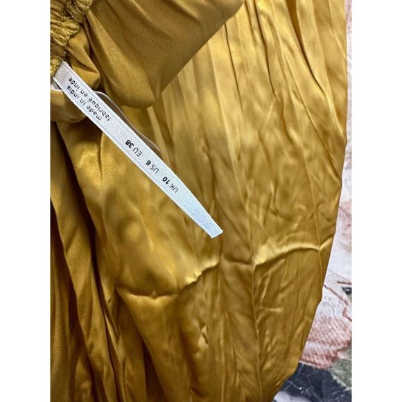 NEW Anthropologie Silk Colorblocked Maxi Dress Size 6 - Picture 10 of 10